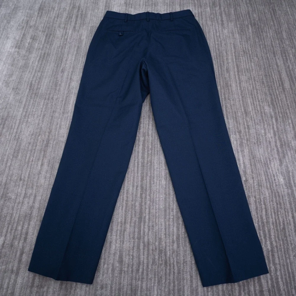 Defense Logistics Agency Navy Blue Dress Pants 33L Fit 31x31 Bremen-Bowdon Mens